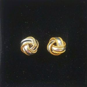 Sterling w Gold Vermeil Braid